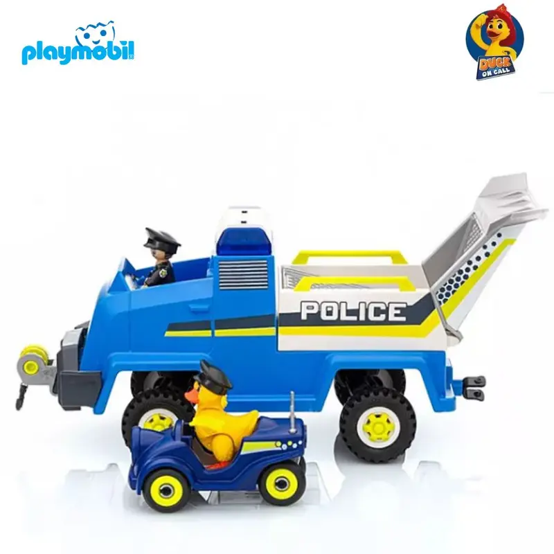 Camión y coche de policía de Playmobil Duck on Call (70915)