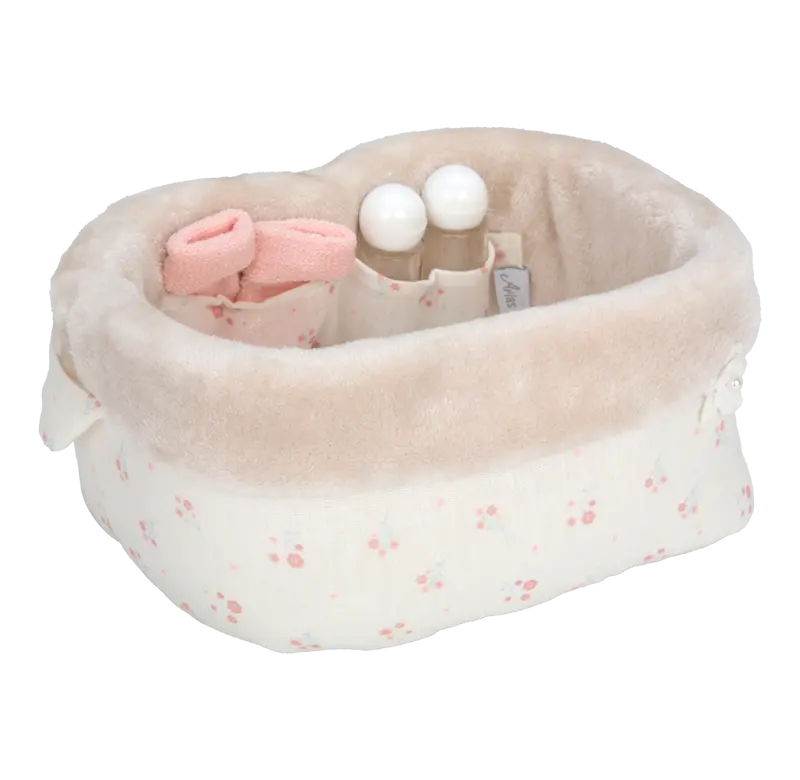Canastilla para Muñecas Arias Elegance Beige con Accesorios 10 en 1 | Ref. 6334