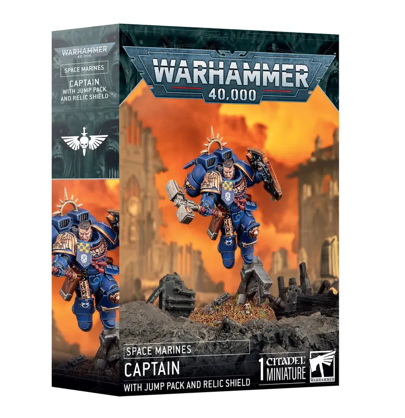 Capitán con Propulsor de Salto y Escudo / Captain with Jump Pack and Relic Shield