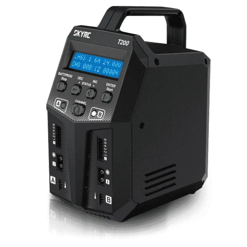 Cargador T200 Duo Lipo 1-6S 12 Amp. x2