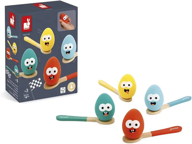 Carrera de cucharas y huevos - Janod J07729