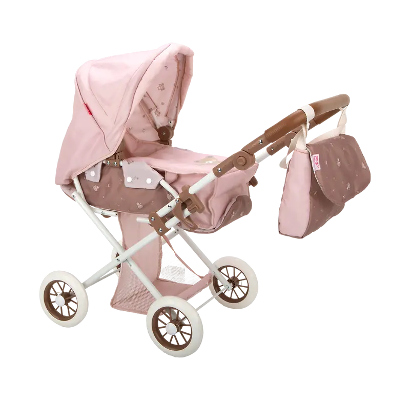 Carricoche para Muñecas Arias Bear con Capota y Bolso 34x67x58 cm | Ref. 40865