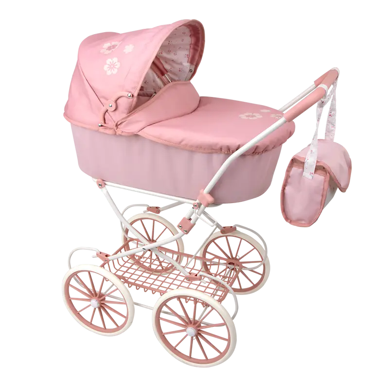 Carricoche para Muñecas con Capota y Bolso Elegance 70x42x90 cm - Arias 40920