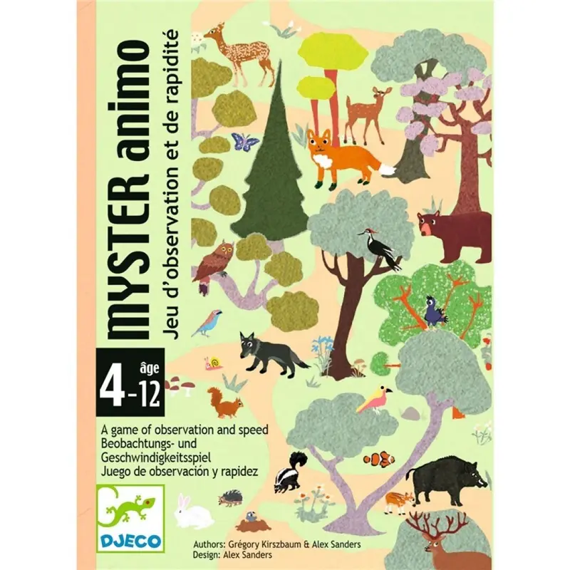 Cartas Myster Animo - Juego de observación y rapidez con cartas