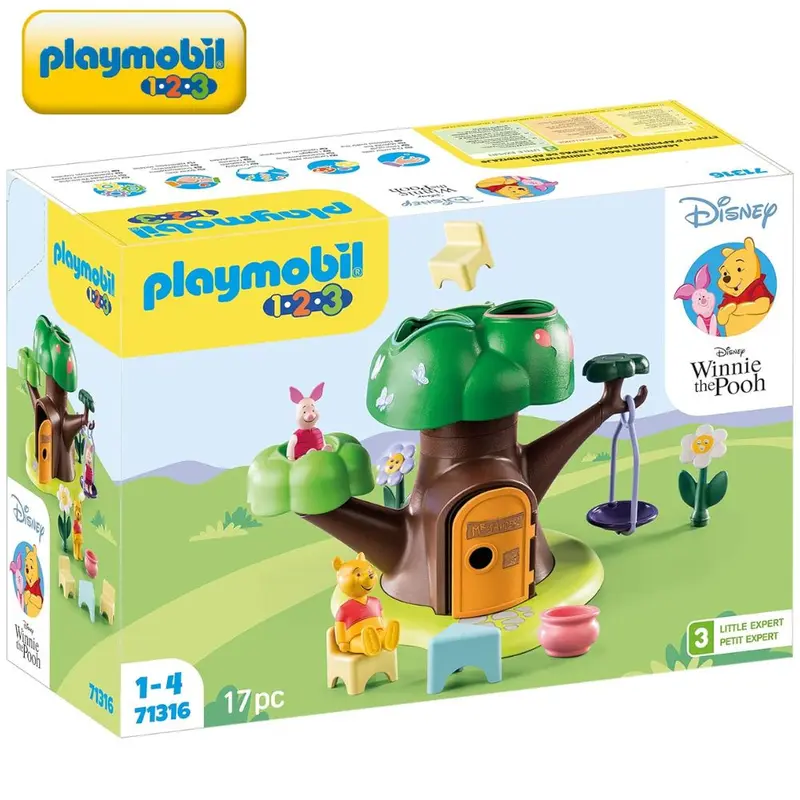 Casa del árbol Winnie The Pooh y Piglet (71316) Playmobil 123
