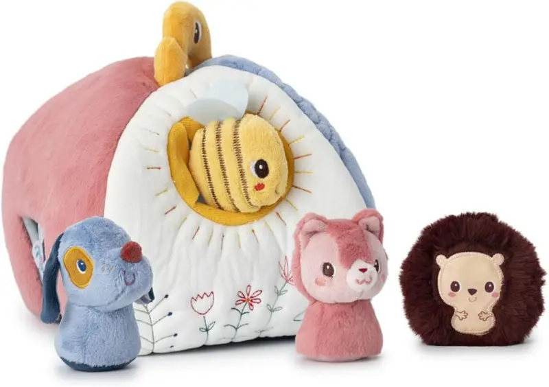 Casa Peluche Perro Jules Lilliputiens | 4 Sonajeros +9 Meses