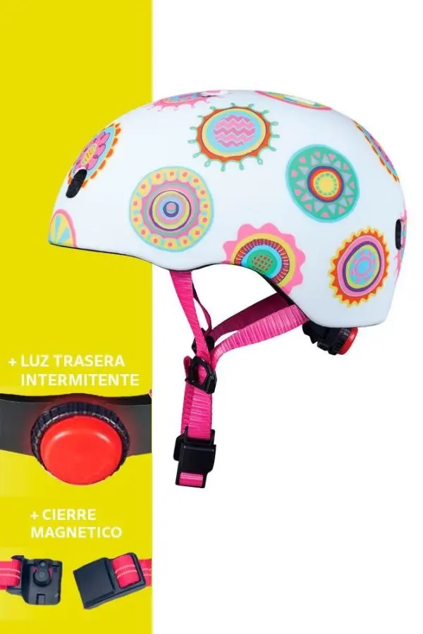 Casco Infantil Micro Doodle V2 Talla S - Patinete y Bicicleta 3-6 Años