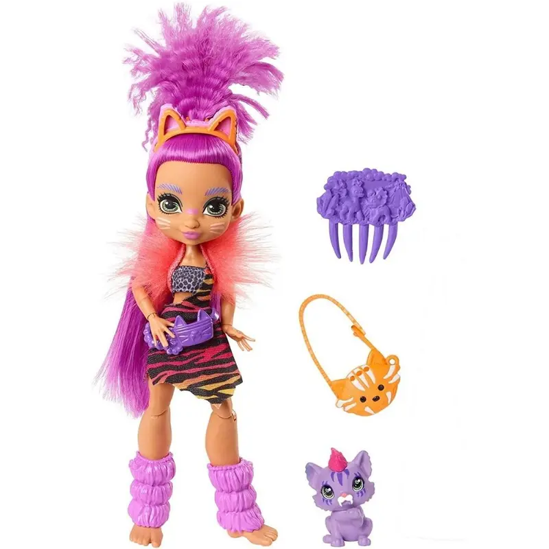 CAVE CLUB muñeca articulada Roaralai prehistorica (MATTEL GNL84)