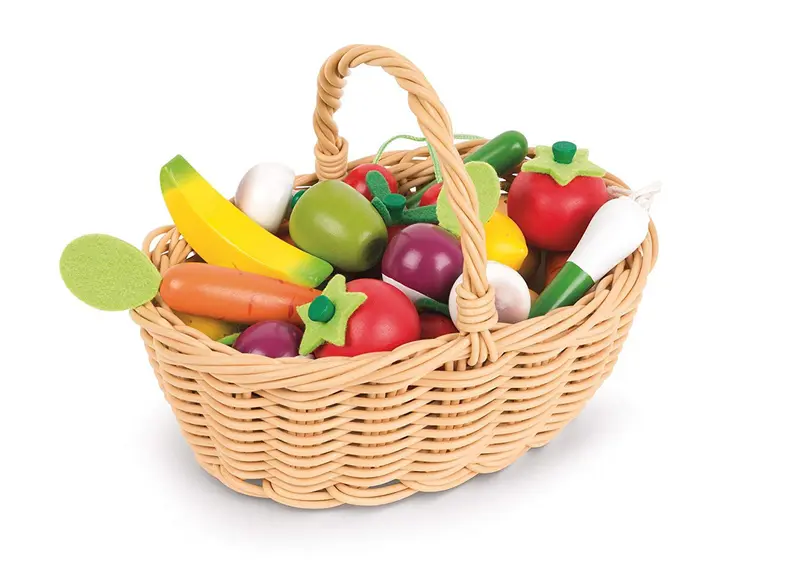 Cesta de 24 frutas y verduras - janod