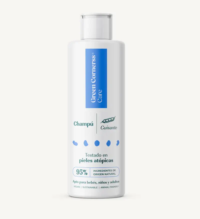 Champú de guisante para piel atópica cuero cabelludo sensible - Green Cornerss