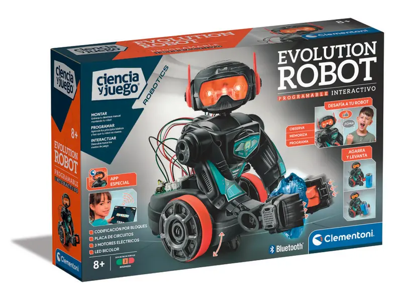 Ciencia y Juego Evolution Robot Programable Interactivo - Clementoni 55512