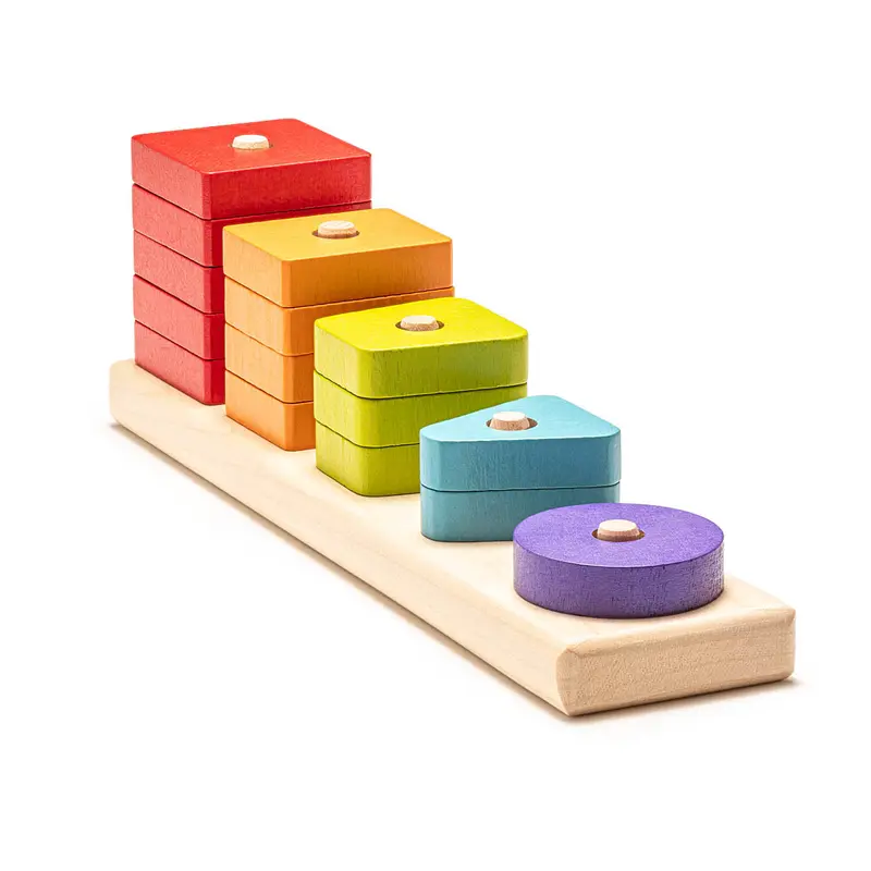 Clasificador de Colores y formas Geométricas de madera - Cubika 15320