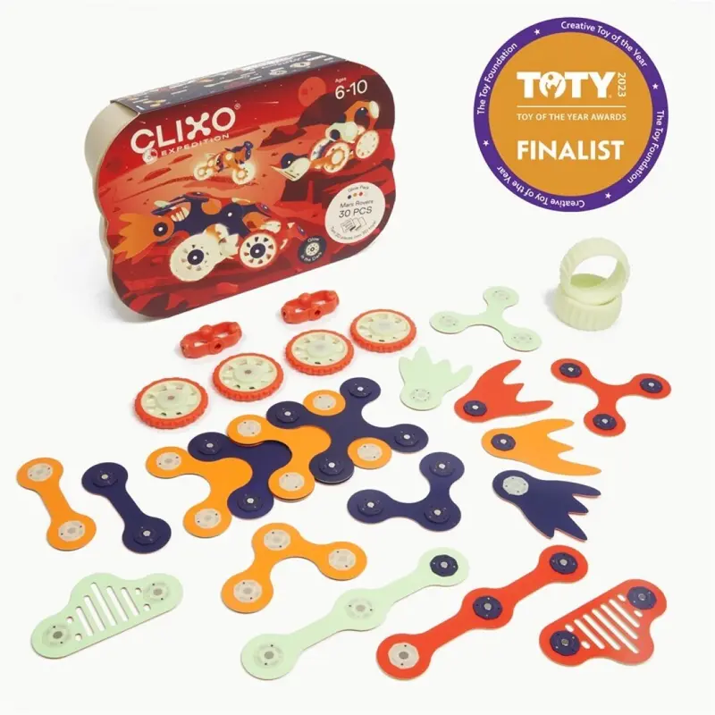 Clixo - Mars Rovers Pack 30 piezas - Brilla oscuridad
