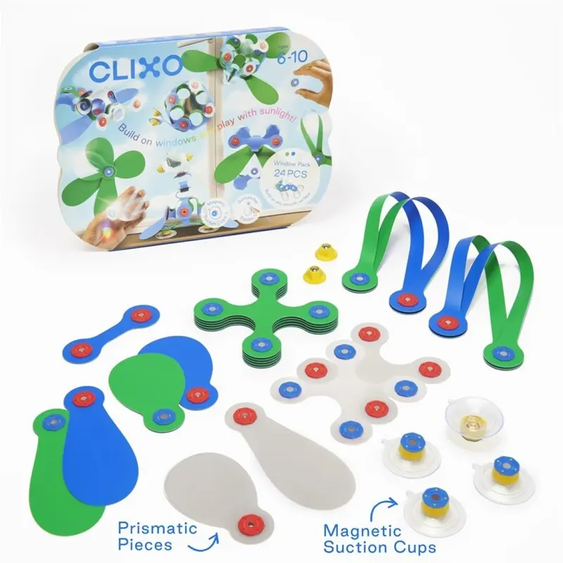 Clixo - Window Pack 24 piezas - Con ventosas
