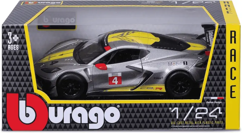 Coche Chevrolet C8R Burago Escala 1/24