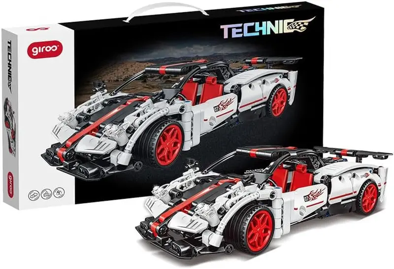 Coche de Carreras para Construir Technic Racing Pullback 436 pzas. Giros – +8 años