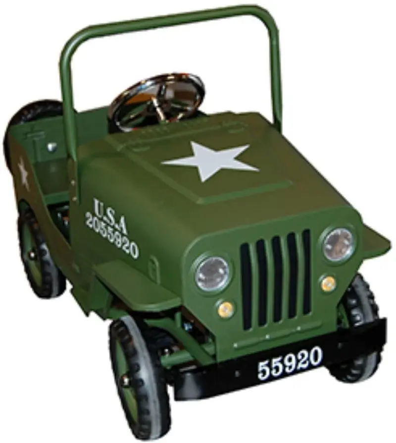 Coche de Pedales Jeep Militar Verde para Niños – Protocol 9601