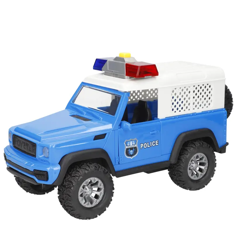 Coche todoterreno policía fricción con luz y sonido 1