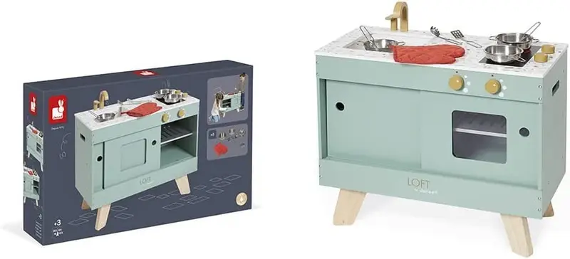 Cocina infantil de madera Loft - Janod J06556