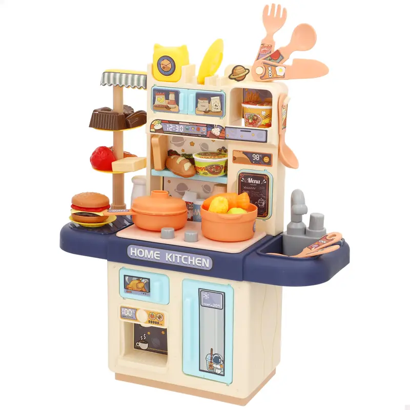Cocina miniatura con alimentos luz y sonido My Home