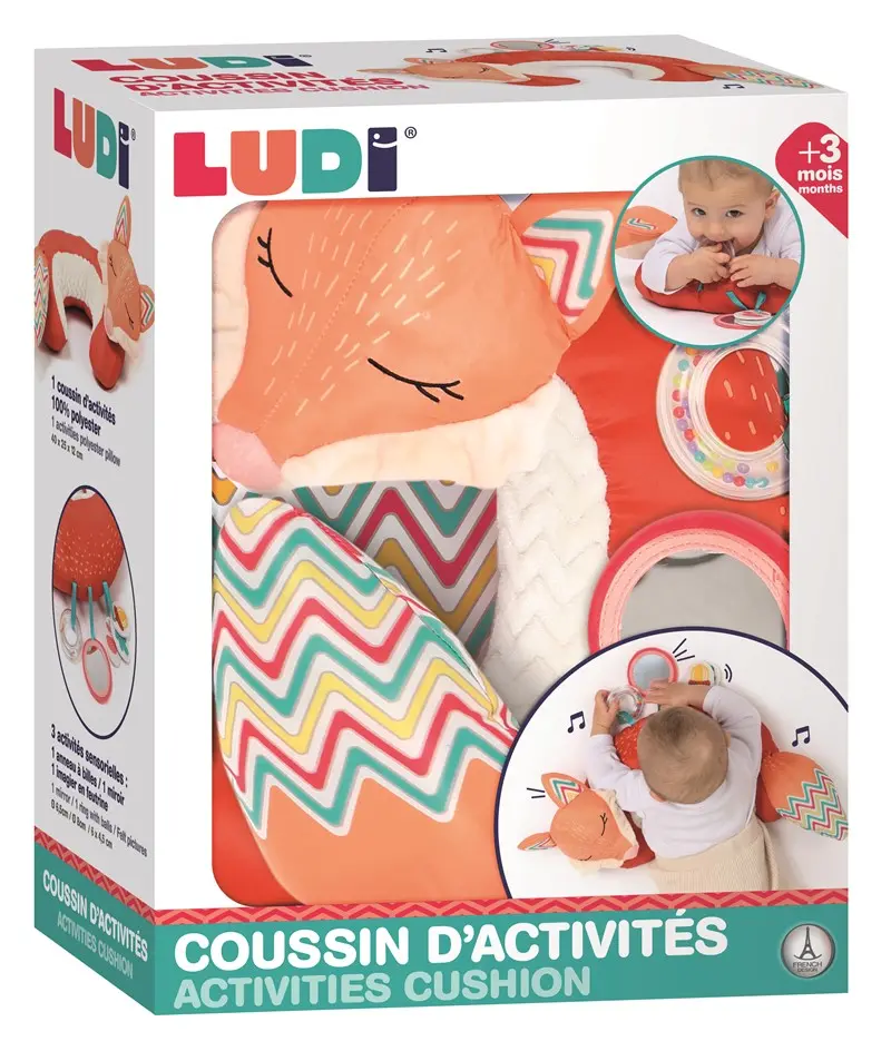Cojín actividades zorro Ludi