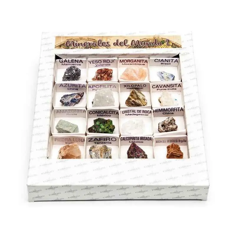 Colección 16 Minerales Naturales del Mundo Nº2 Kunugi | Geología