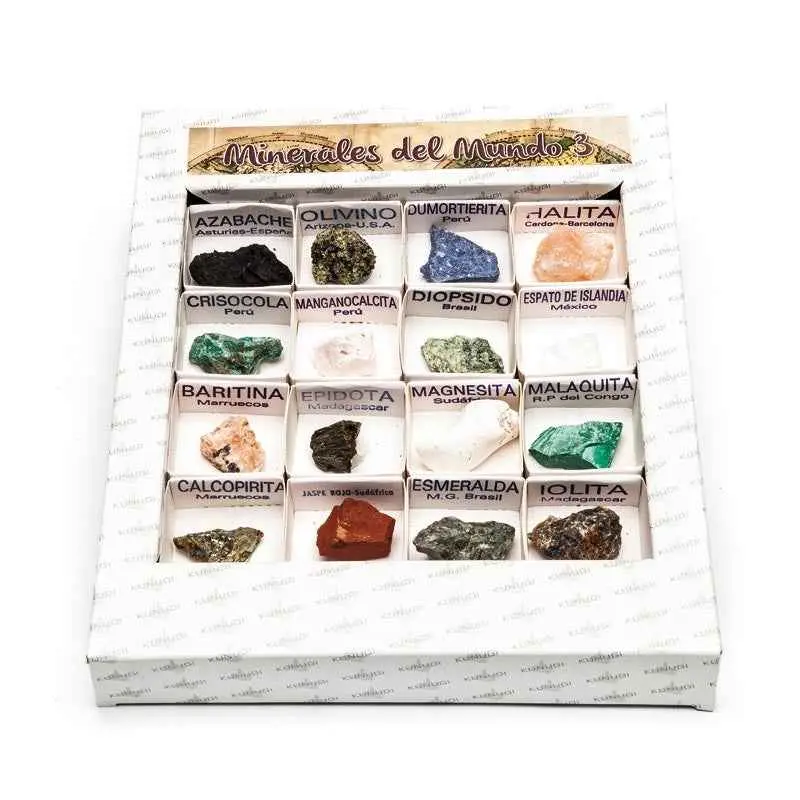 Colección 16 Minerales Naturales del Mundo Nº3 Kunugi | Geología