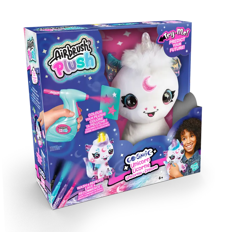 Colorea tu Unicornio Mágico - Cosmic Unicorn - Airbrush Plush - AIR028