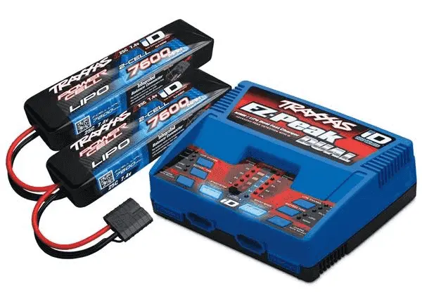 Combo Cargador Dual +2 Baterias 7,4V