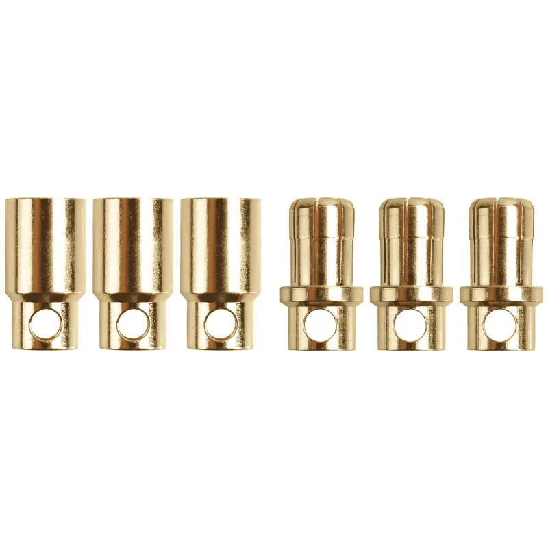 Conector Oro 8 mm.3 Parejas