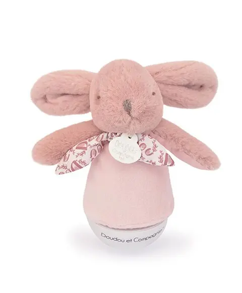 Conejito Musical Luz Rosa - Baby Rabbit Doudou Pink - Doudou et Compagnie DC4194