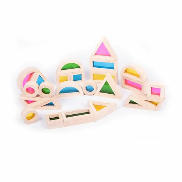 Conjunto 24 bloques arco iris