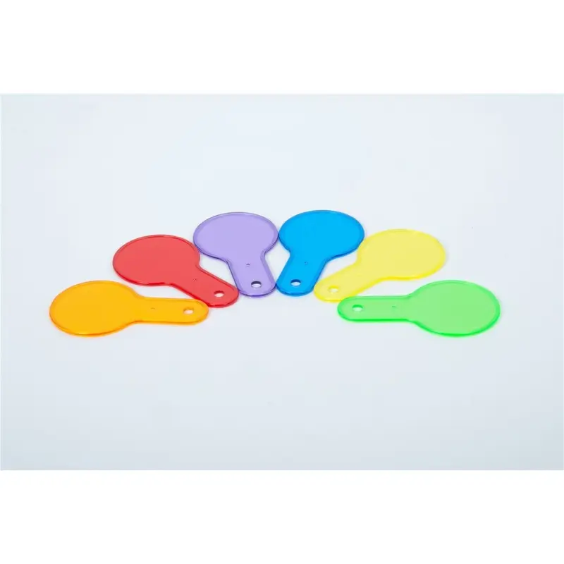 Conjunto 6 palas de colores translucidos