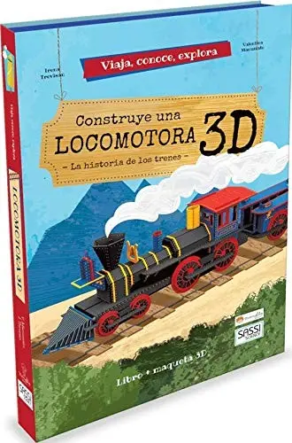 Construye una locomotora 3D - Manolito Books