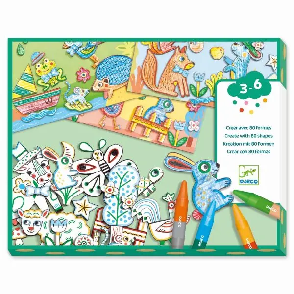 Crear con formas - Animales - Djeco