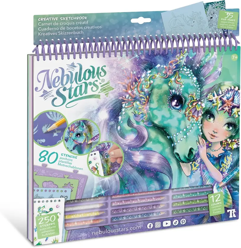 Cuaderno Creativo Nebulous Stars - Fantastic Horses, Acuarela y Arte