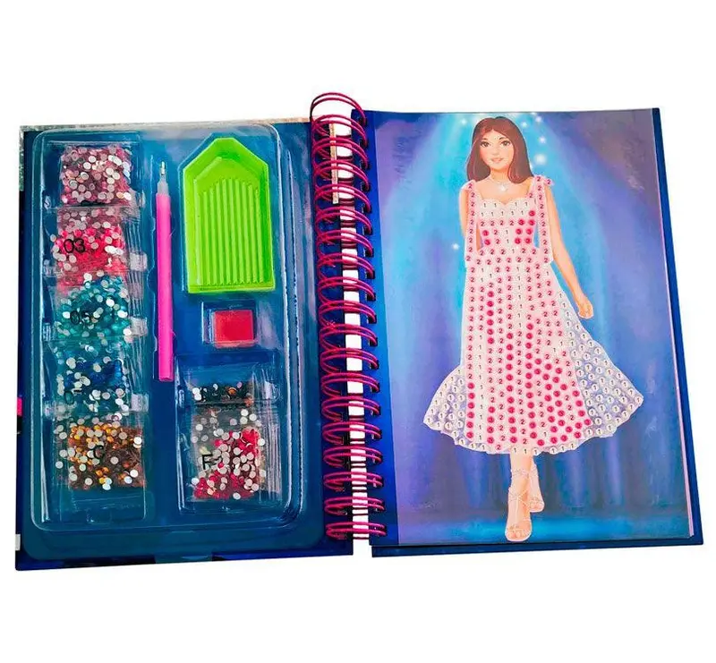 Cuaderno de crear con diamantes