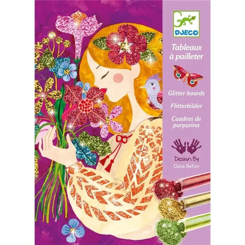 Cuadros purpurina El perfume de las flores