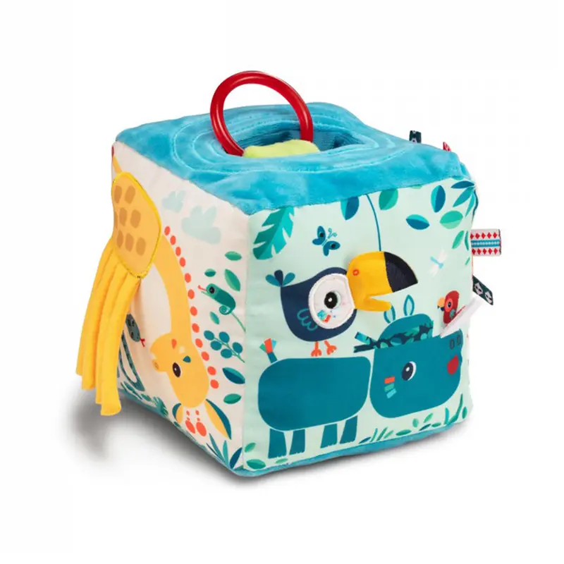 Cubo de actividades con sonido de la jungla - Lilliputiens 83399