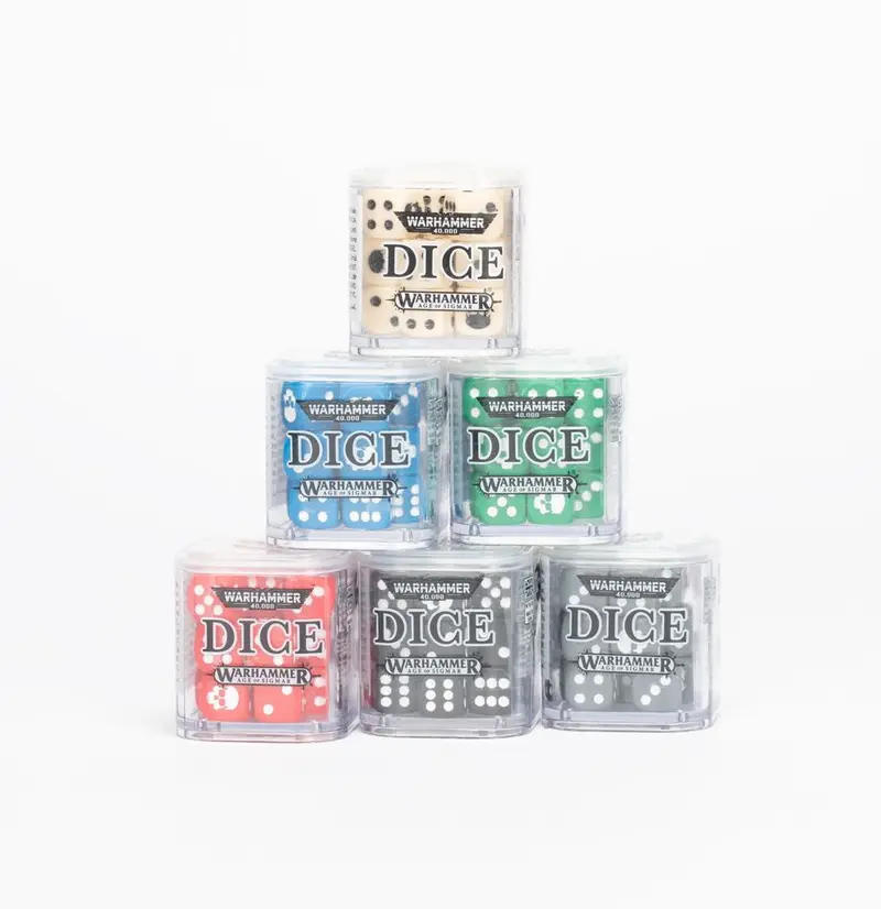 Cubo de Dados Warhammer | 20 Dados 12mm con Calavera