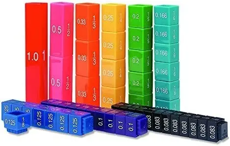 Cubos de equivalencia de fracciones, decimales y porcentajes - Learning Resources