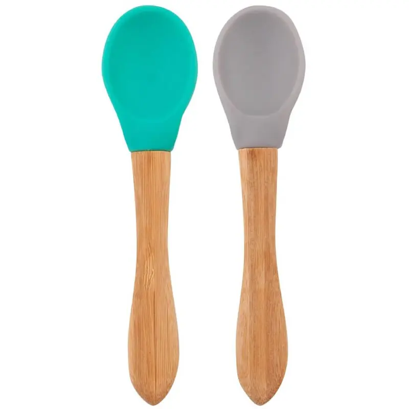 Cucharas BLW verde / gris