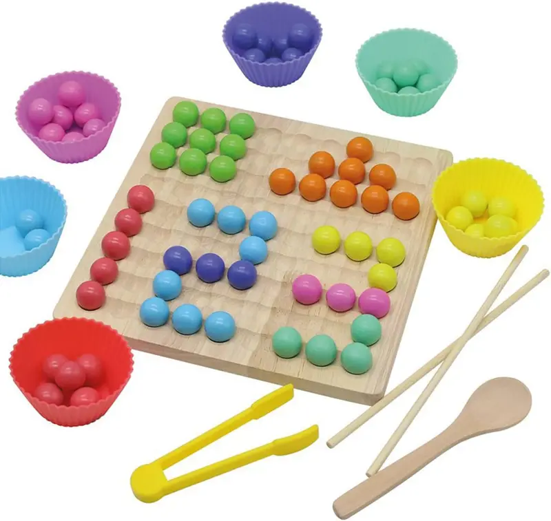 Cuentas Montessori de Madera Andreu Toys | Juego de Conteo
