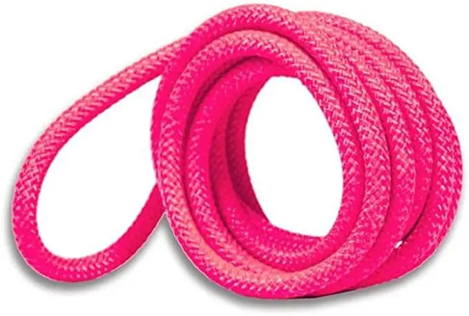 Cuerda competición gimnasia ritmica 3 metros fluor rosa - Amaya