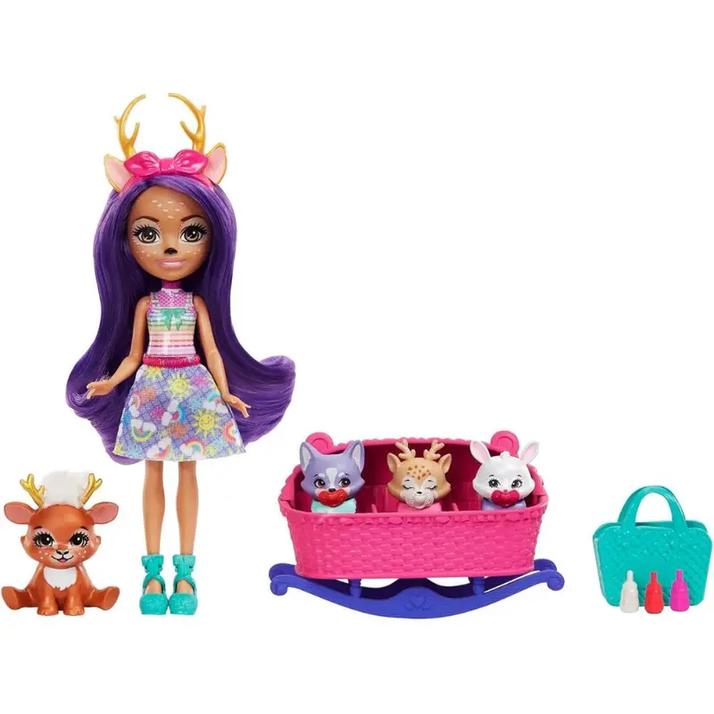 Danessa Deer con mascota ciervo Enchantimals Baby BFF
