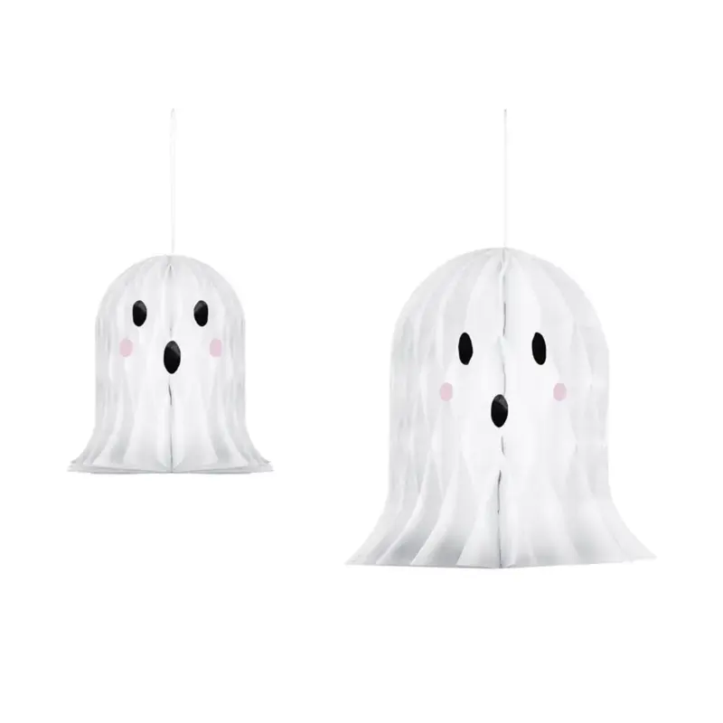 Decoración Fantasma de Papel – Blanco (20 y 30 cm)