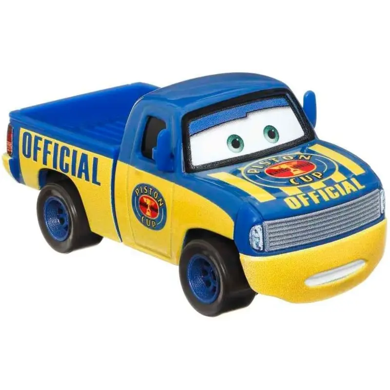 Dexter Hoover con bandera a cuadros CARS