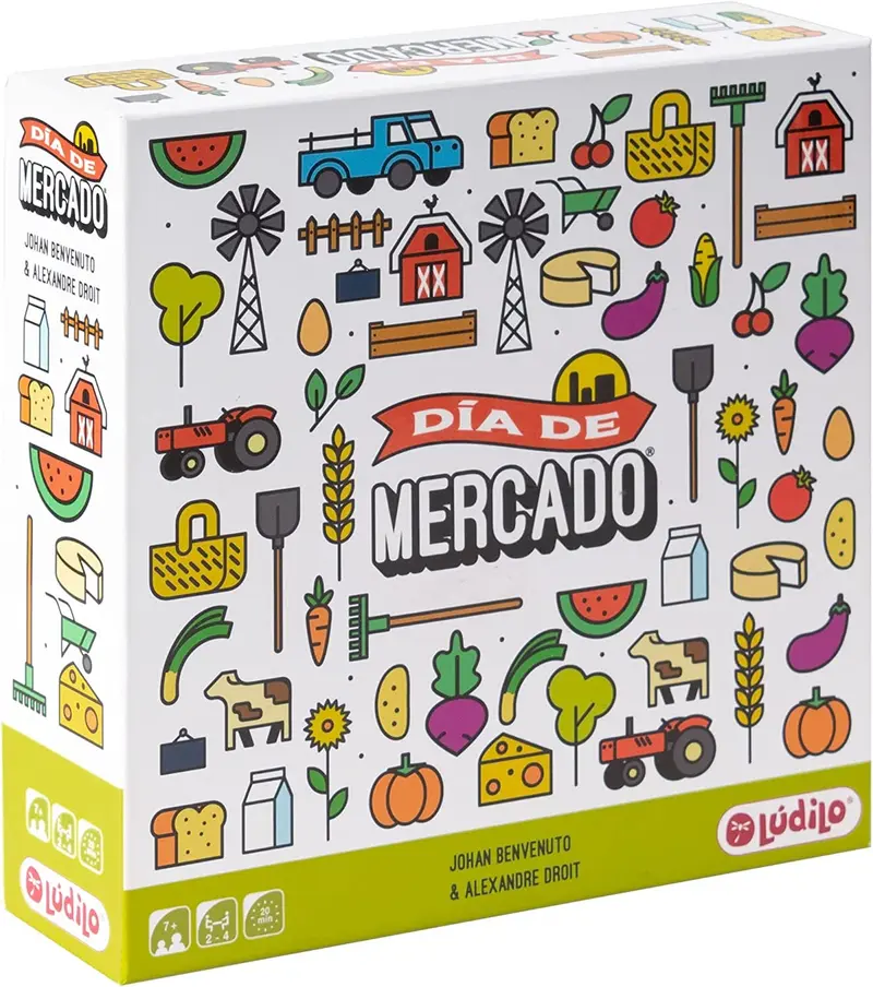 Dia de mercado, juego de mesa alimentos frescos - ludilo 803129