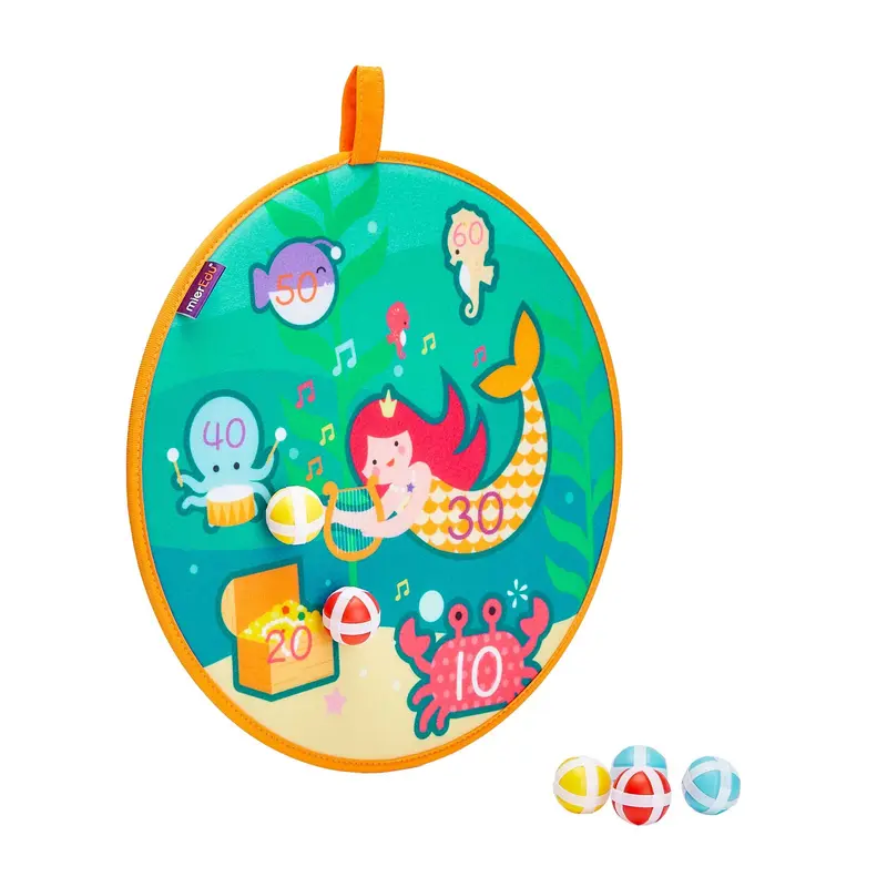 Diana Infantil Velcro Tesoro Sirena Mieredu | Juego Puntería Niños