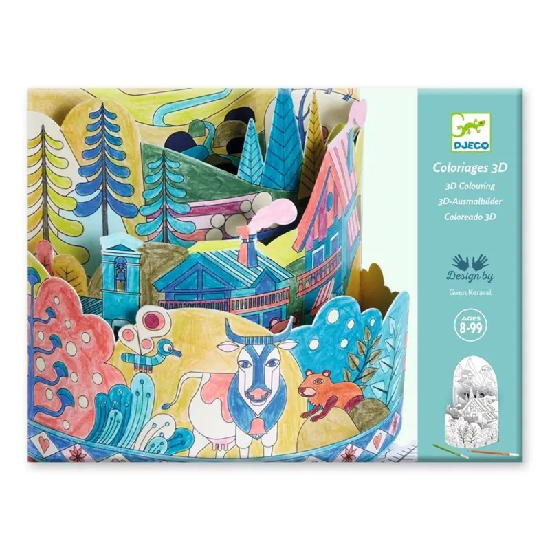 Diorama para colorear 3D